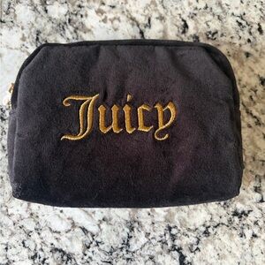 Juicy Couture Elegant Black‎ Pouch with Gold Accents